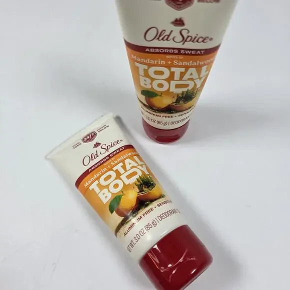 Pack of 2 Old Spice Total Body Mandarin + Sandalwood Cream Deodorant 3oz EACH - Picture 2 of 8